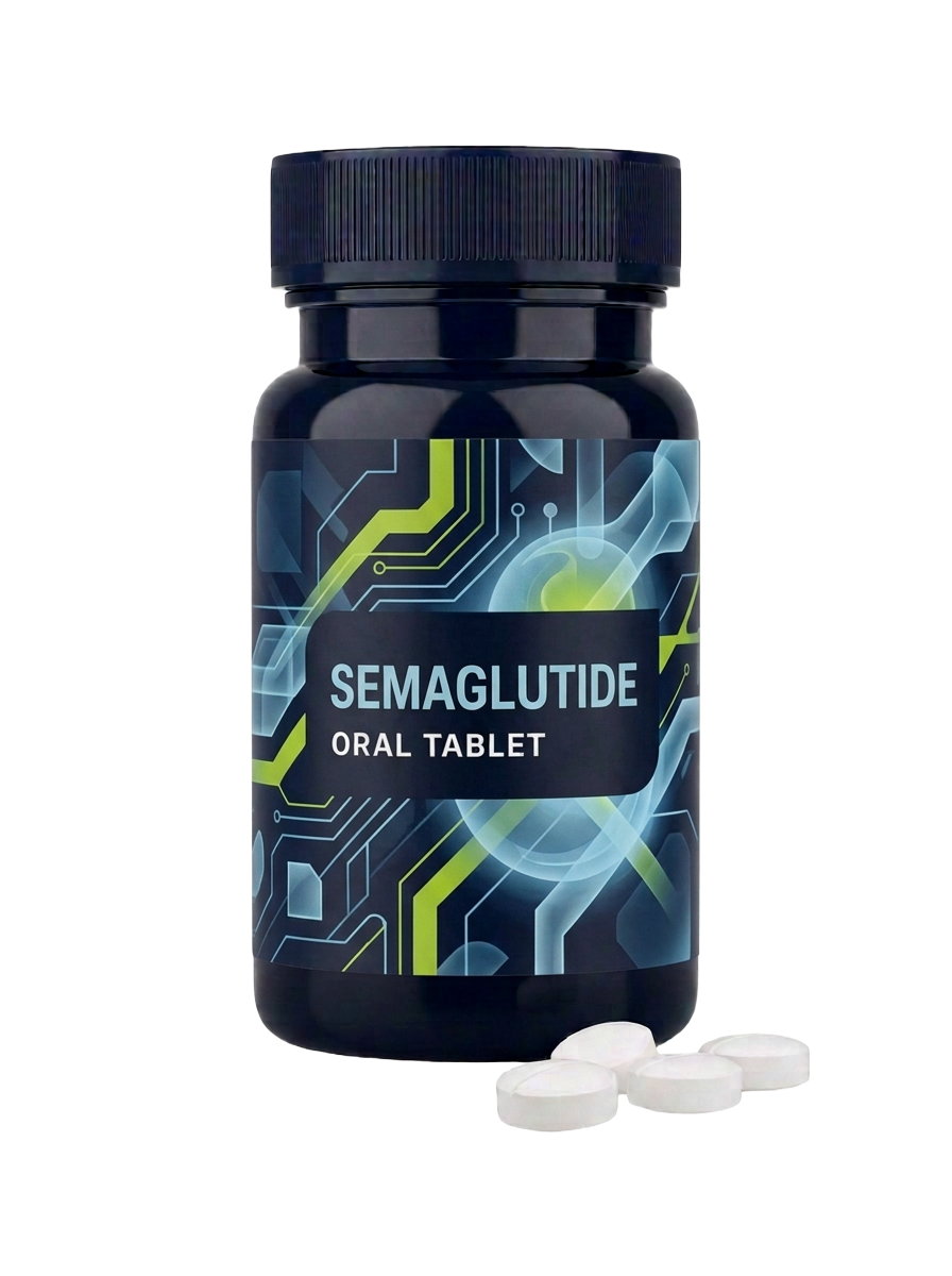 Compounded Semaglutide Oral Tablet Allmighty RX product mockup