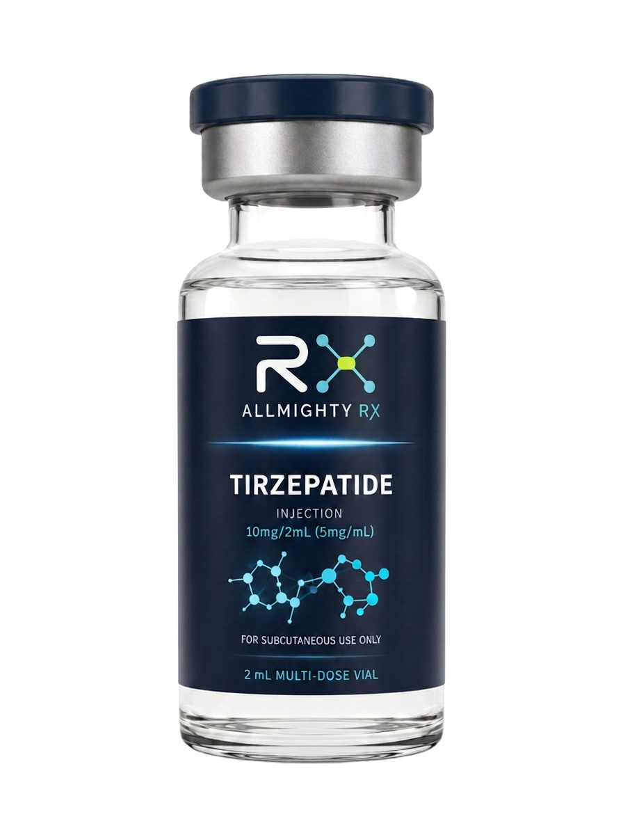 Tirzepatide Allmighty RX product mockup